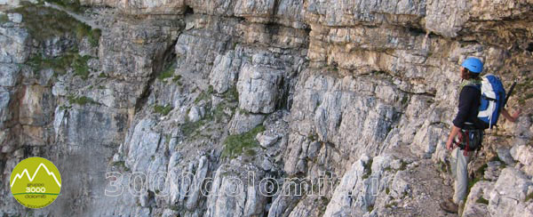 Cengia di Ball sul Monte Pelmo